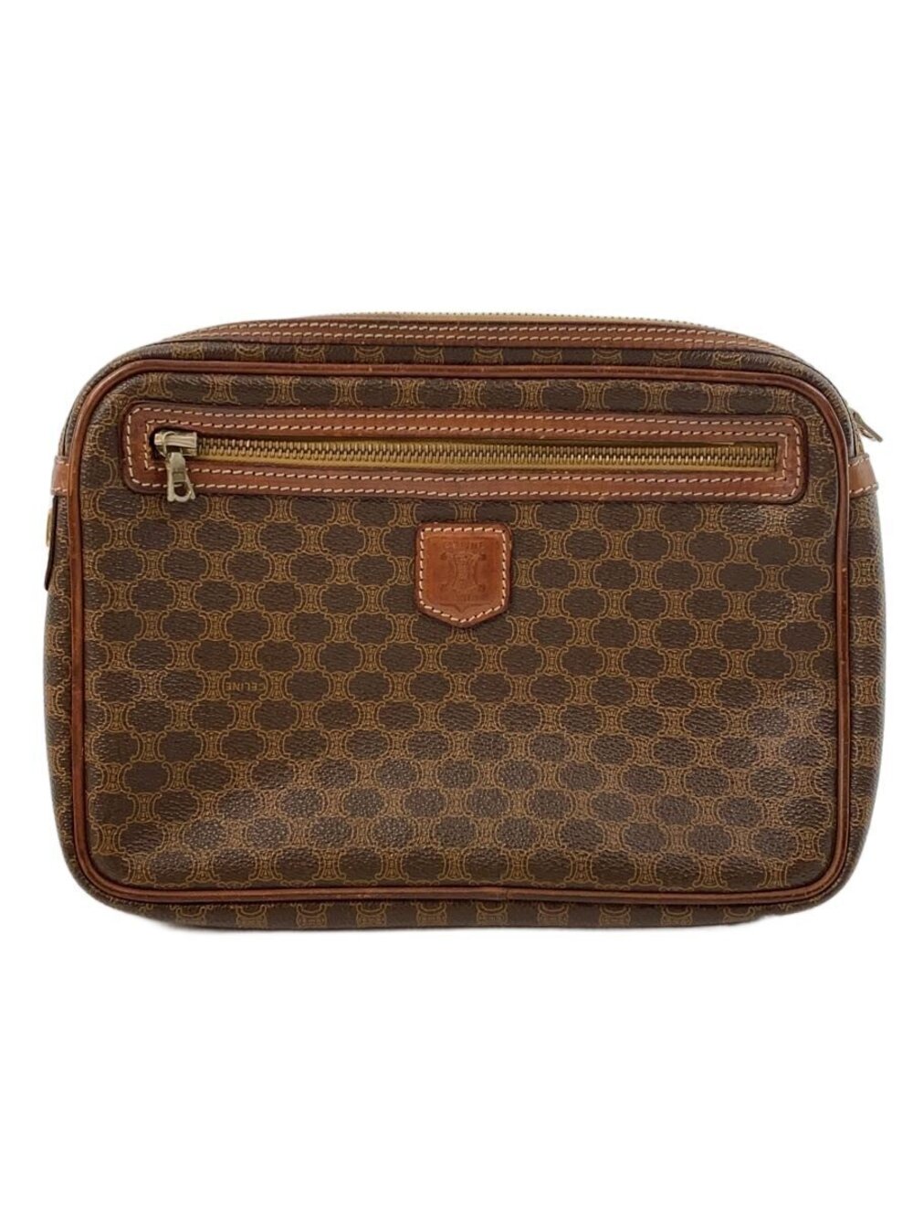 Celine Clutch Bag Brown All over